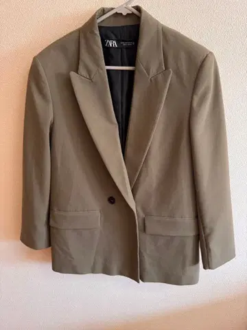 ZARA 올리브 오버 사이즈 자켓 XS