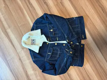 보아 칼라 인디고 데님 자켓 S