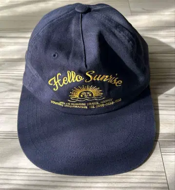 HELLO SUNRISE 네이비 캡