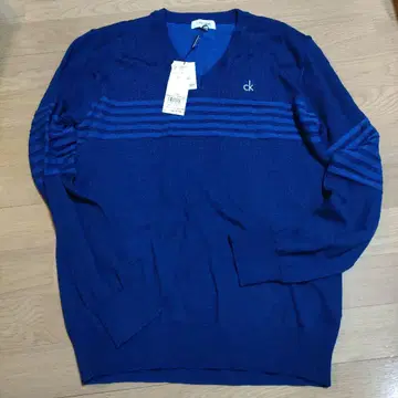 Calvin Klein 네이비 V넥 스웨터 택 포함 새상품