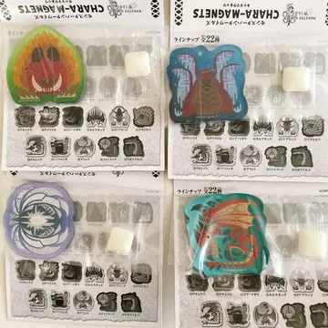 캐릭터 마그네츠 몬스터 헌터 와일즈 4세트