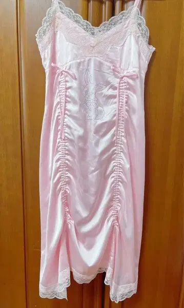 RHINESTONE BUNNY LINGERIE DRESS 핑크