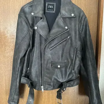 ZARA 더블 라이더 자켓 L