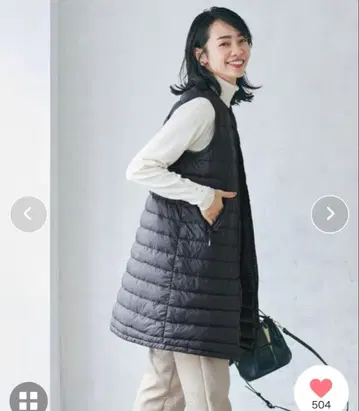 coca 라이트 다운 베스트 롱 베스트