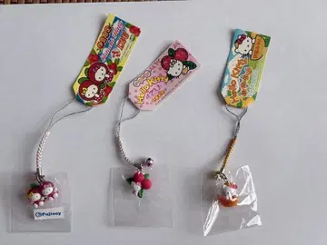 [ 미개봉 ] 헬로키티 고토치 시즈오카 한정 끈 스트랩 후르츠 모음 3개