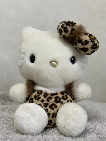 [ 새상품급 ] [ 레어 ] 키티 봉제 인형 레오파드 무늬