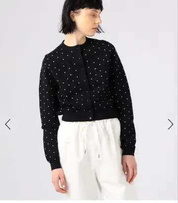 CaBAN 도트 무늬 포켓몬 카드 가디건