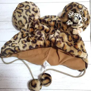 새상품급 레어 헤이세이 미니 레오파드 무늬 표범 무늬 팬캡
