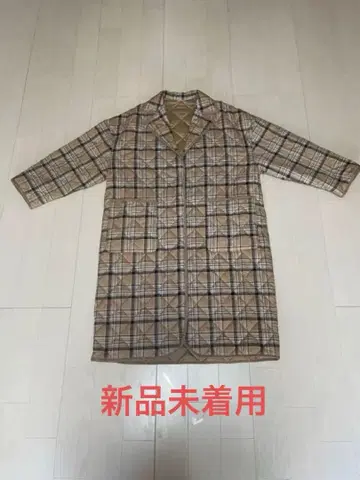 유니클로C 퍼프 테크 오버사이즈 코트 체크 L 사이즈 새상품 미착용