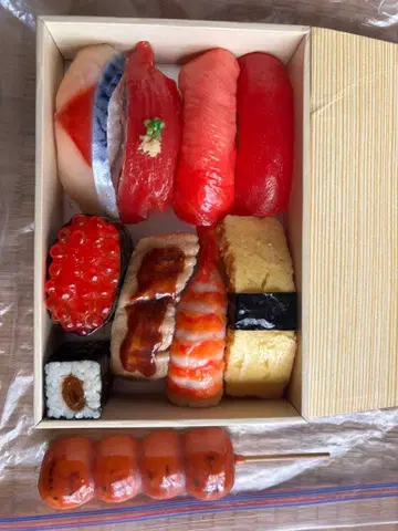 식품 샘플 초밥 세트 미타라시 당고