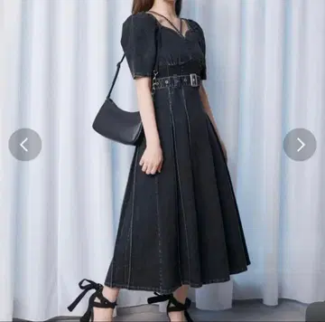 EAT ME 데님 맥시 원피스