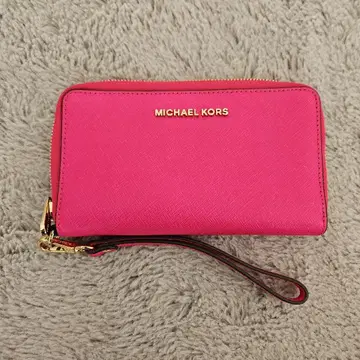 MICHAEL KORS 핑크 장지갑