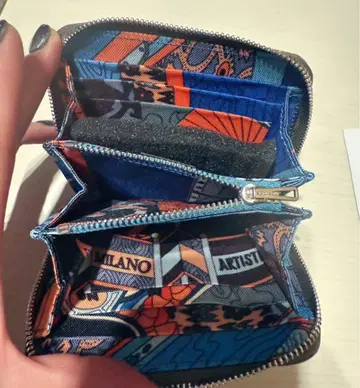 아자프 컴팩트 실크인 동전 지갑