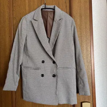 147 이치용나나 체크 무늬 자켓 스커트 뷔스티에 셋업