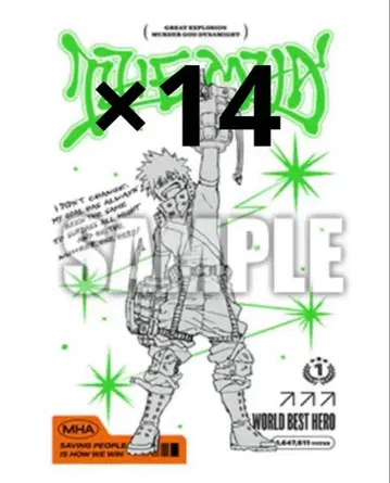 나의 히어로 아카데미아 히로아카 바쿠고 No.1 엽서 점프 GIGA