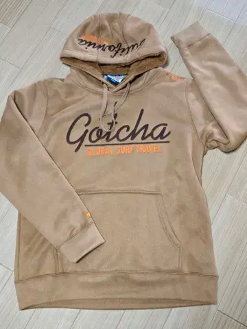 GOTCHA 스웨이드풍 보아 안감 후드티 M 사이즈