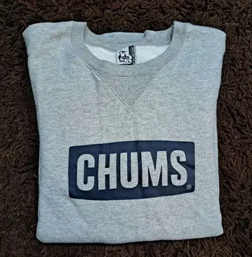 CHUMS 참스 속기모 맨투맨 트레이닝복 L 그레이