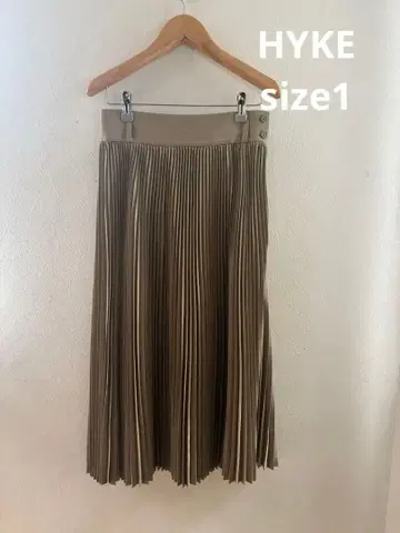 HYKE 플리츠 스커트 베이지 size 1