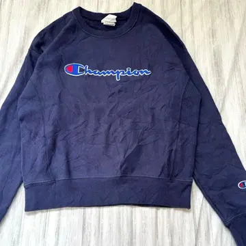 Champion 리버스 위브 맨투맨 트레이닝복 자수 로고 S