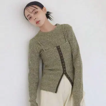 후크 뷔스티에 세트 니트 리안 LIAN