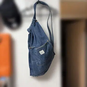 블루 블루 할리우드 런치 마켓 원 숄더 데님 백