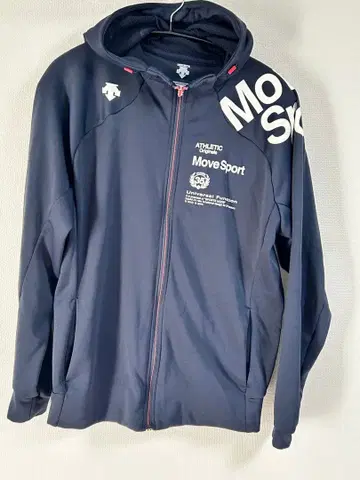 Move Sport 데상트 풀 집업 후드티 네이비