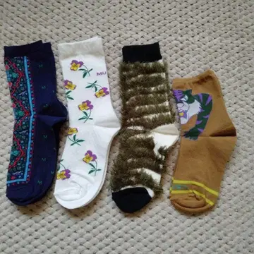 여성용 유니크 디자인 삭스 4족 세트