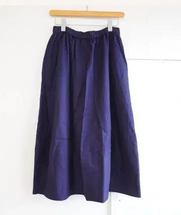 TANG 코튼 비에라 기모 인디고 플레어 스커트 새상품급