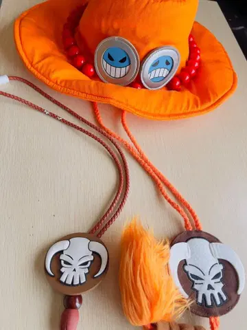 에이스 캐릭터 모자 and 목걸이