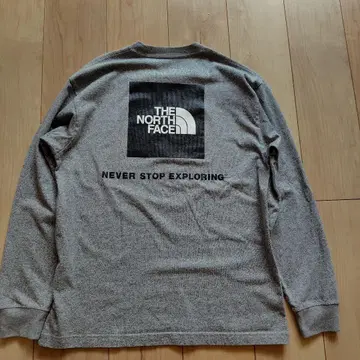 THE NORTH FACE 긴팔 티셔츠 그레이 S