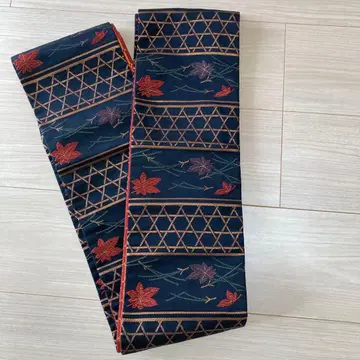 단풍 자수 반폭 오비 리버서블