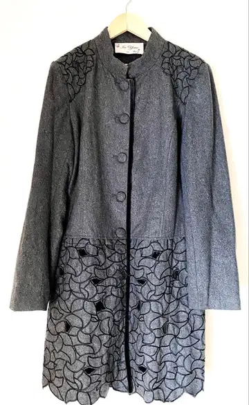 아우터 롱 코트 컷워크 스탠드 카라 여성용 봄 가을 겨울