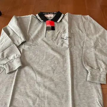 pierre cardin 긴팔 피케 셔츠 L 그레이