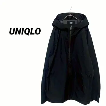 1698T 유니클로 긴팔 후드티 겉옷 아우터 자켓 XL 블랙 무지