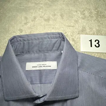 13 컨디션 최상 그린라벨 와이셔츠 M 39 블루