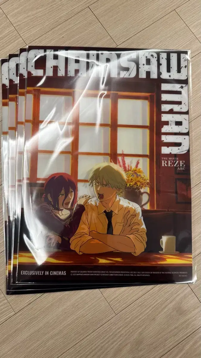 Chainsaw Man cafe poster, sealed
