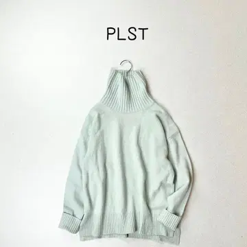 PLST 캐시미어 믹스 하이넥 니트 스웨터