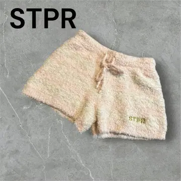 STPR 스트프리 룸웨어 숏팬츠만 보더 모코모코 자수