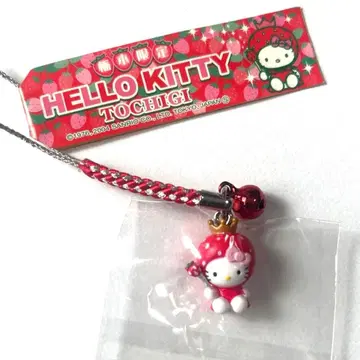 [ 지역 한정 키티 ] 도치기 한정판 딸기 끈 스트랩 2004년제