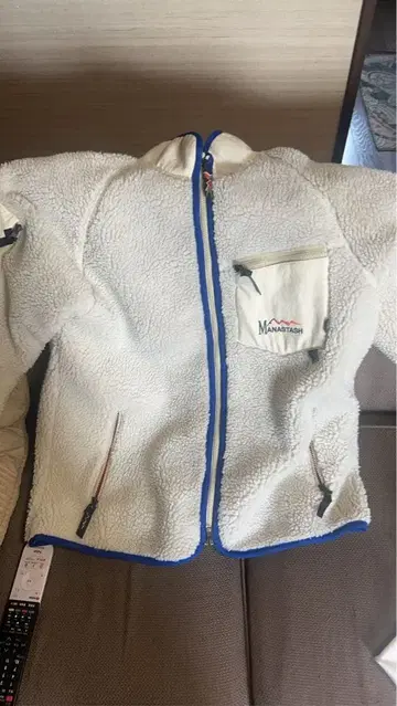 플리스 자켓 화이트