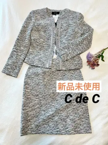 [ 새상품 ] CdeC 쿠데샹스 트위드풍 스커트 수트 36/7호