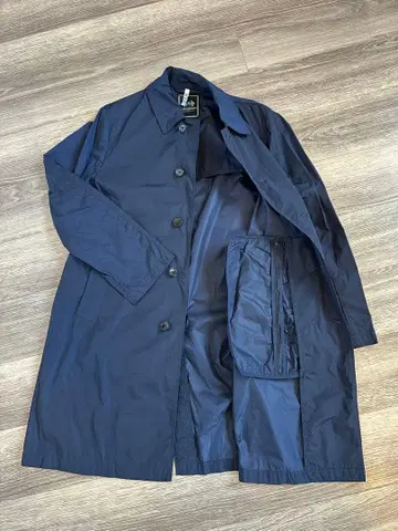 SOVEREIGN 네이비 스텐카라 코트