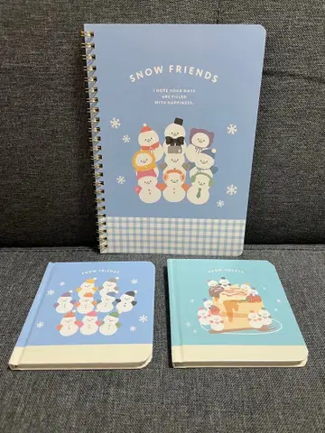스노우맨 눈사람 노트 캔두