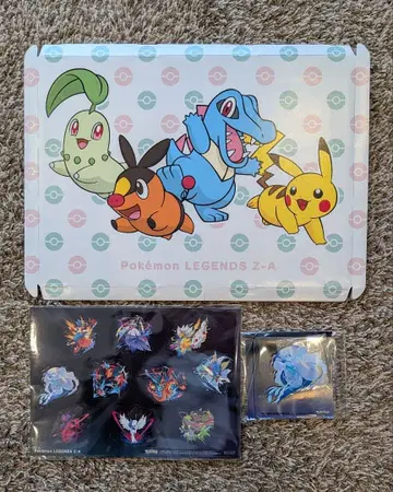 라쿠텐 한정판 레전즈ZA 씰 & 메가 루카리오 아크릴 코스터