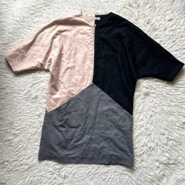 TSUMORI CHISATO 개성있는 튜닉 원피스 캐시미어 혼방