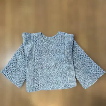 TOMORROWLAND 케이블 짜임 니트 S 사이즈 그레이 계열