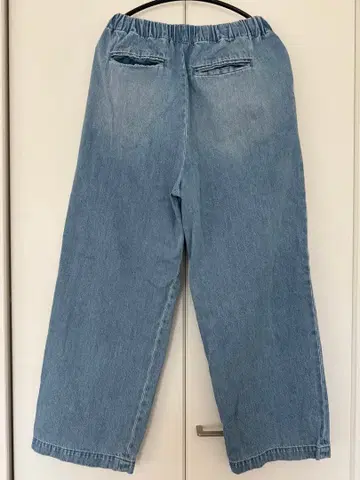 카구레 데님 페이드 데님 이지 팬츠