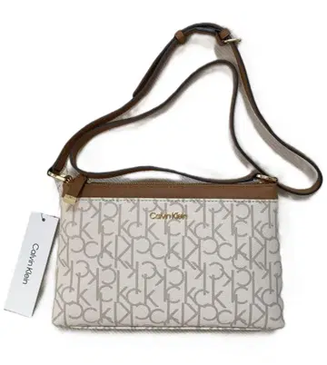 새상품 Calvin Klein 숄더백 상자 선물 화이트 모노그램