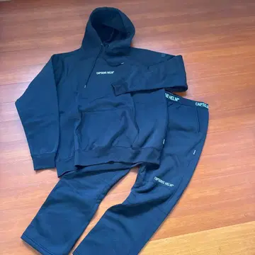 CAPTAINS HELM 블랙 맨투맨 셋업 L