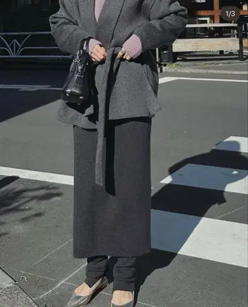 [ 새상품 ] na.e 니트 스커트 & 레그 워머